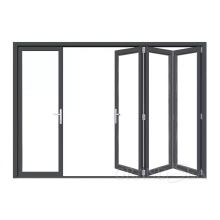 Greece Collapsible Door Durable Appearance  Easily Assembled  Bifold Accordion Folding Aluminum Doors For Farmhouse